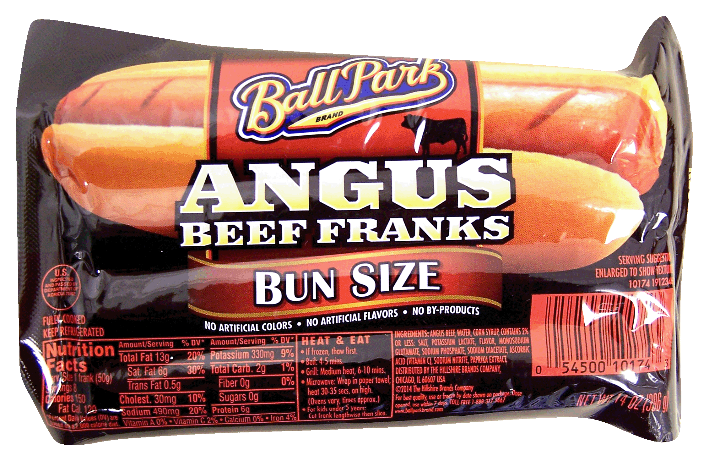 Ball Park  angus beef franks bun size, 8 ct Full-Size Picture